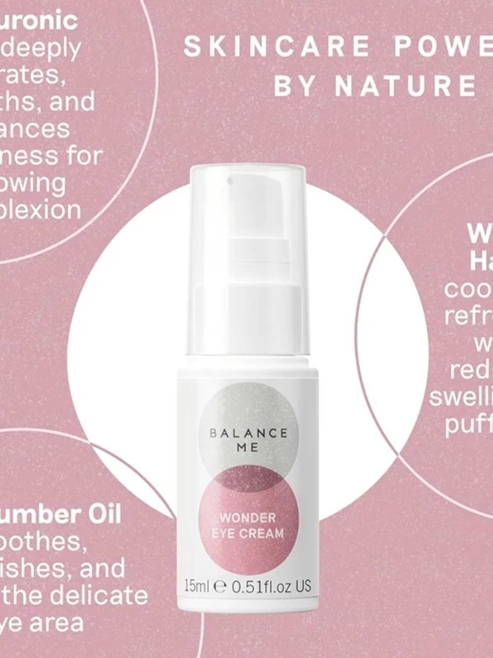 Balance Me Wonder Eye Cream — Hydrating Pink & Silver Eye Care - Picture 2 of 5